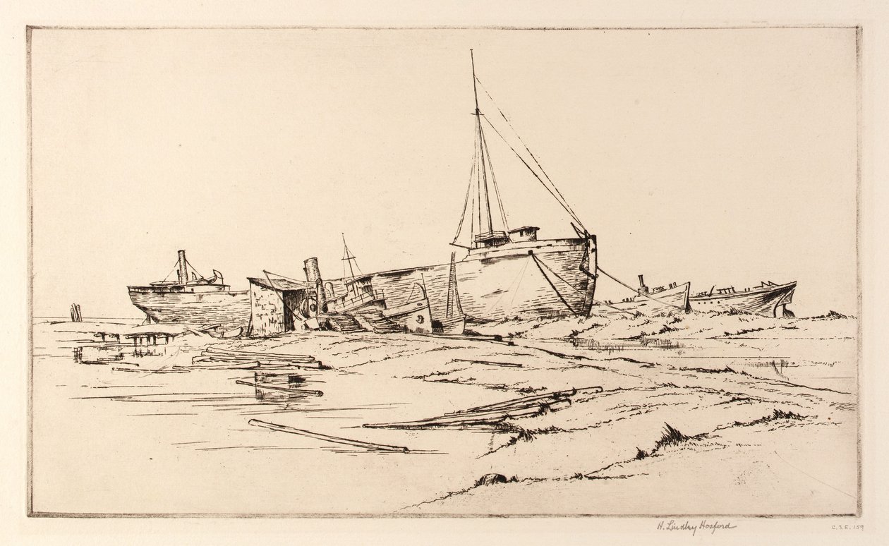 Marine Graveyard, Port Arthur by H. Lindley Hosford