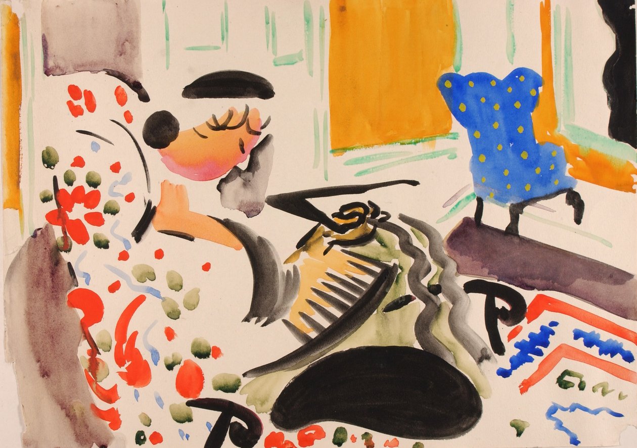 Calligraphic Interior by H. Lyman Sayen