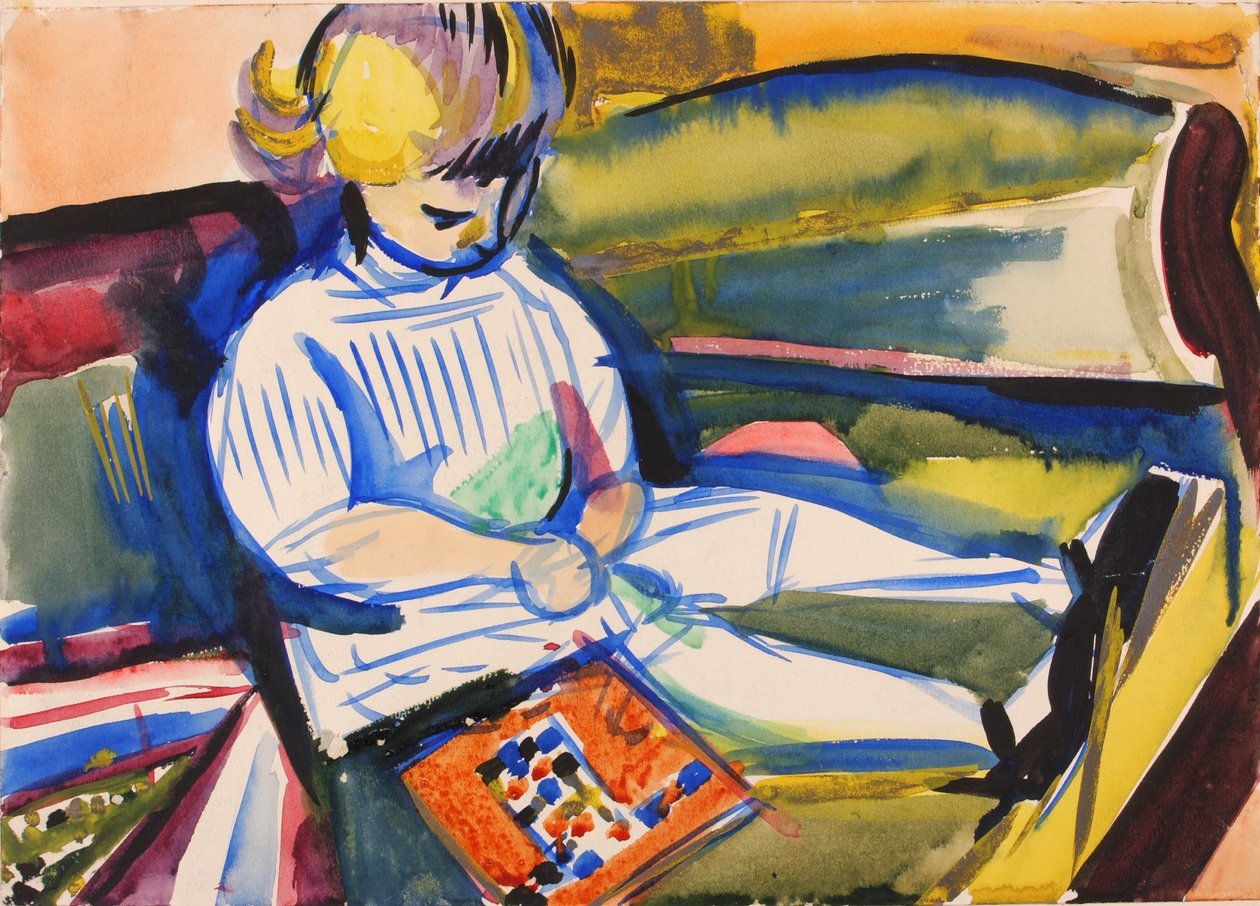 Child on Sofa by H. Lyman Sayen