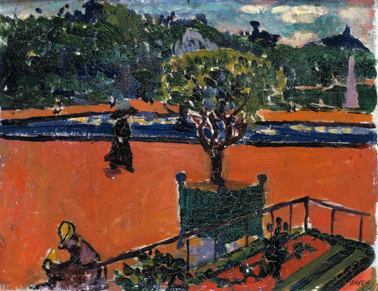 In the Luxembourg Gardens by H. Lyman Sayen