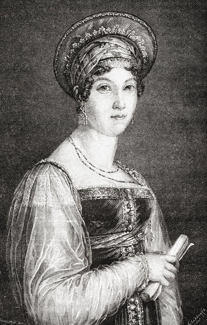 Mademoiselle Mars, engraved by La Plante, from 