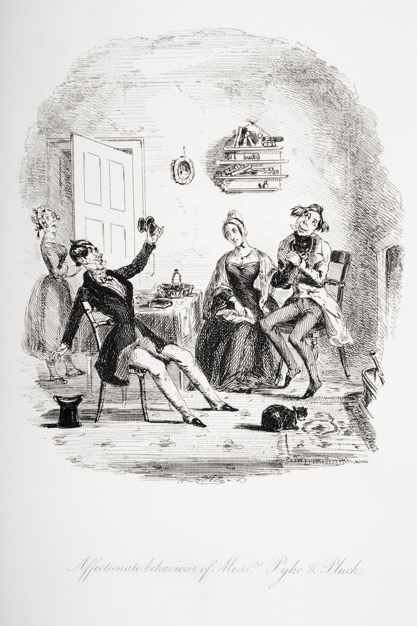 Affectionate Behaviour of Messrs. Pyke and Pluck, Illustration from 