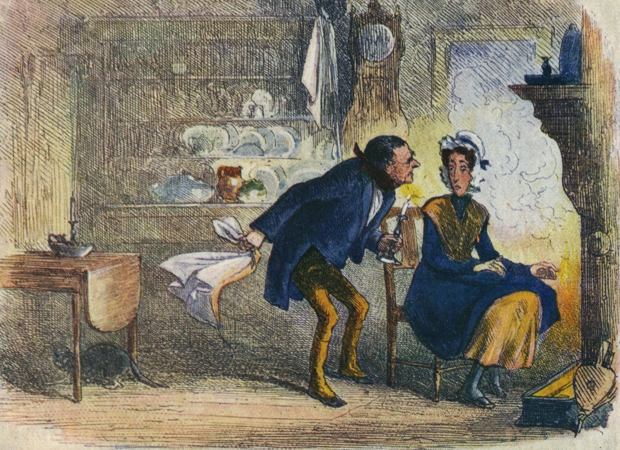 In Dickens Land - Little Dorrit Postcard, 1907 by Hablot Knight Browne