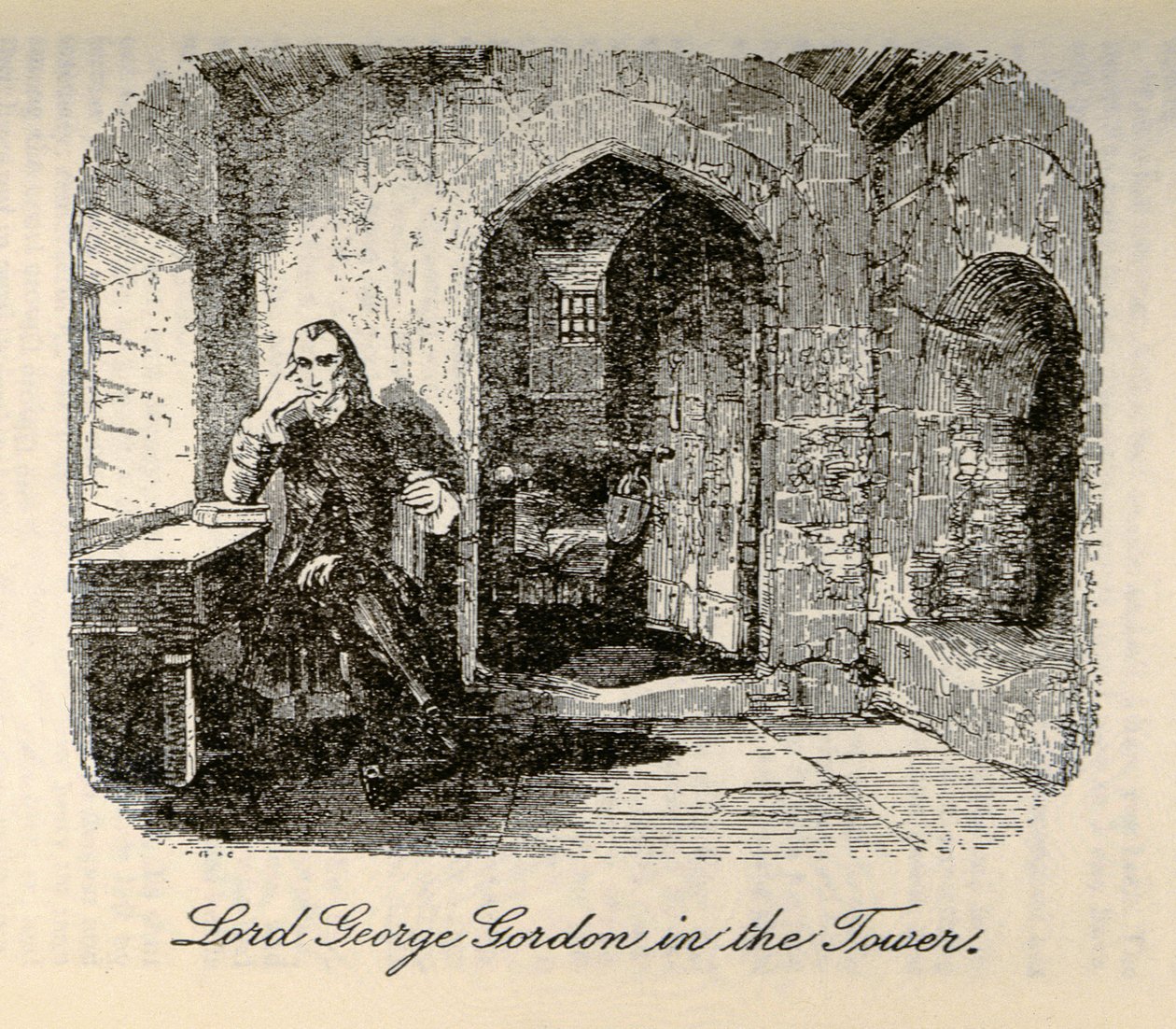 Lord George Gordon in the Tower, from 