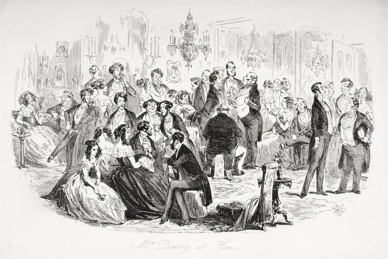 Mrs. Dombey at Home, Illustration from 