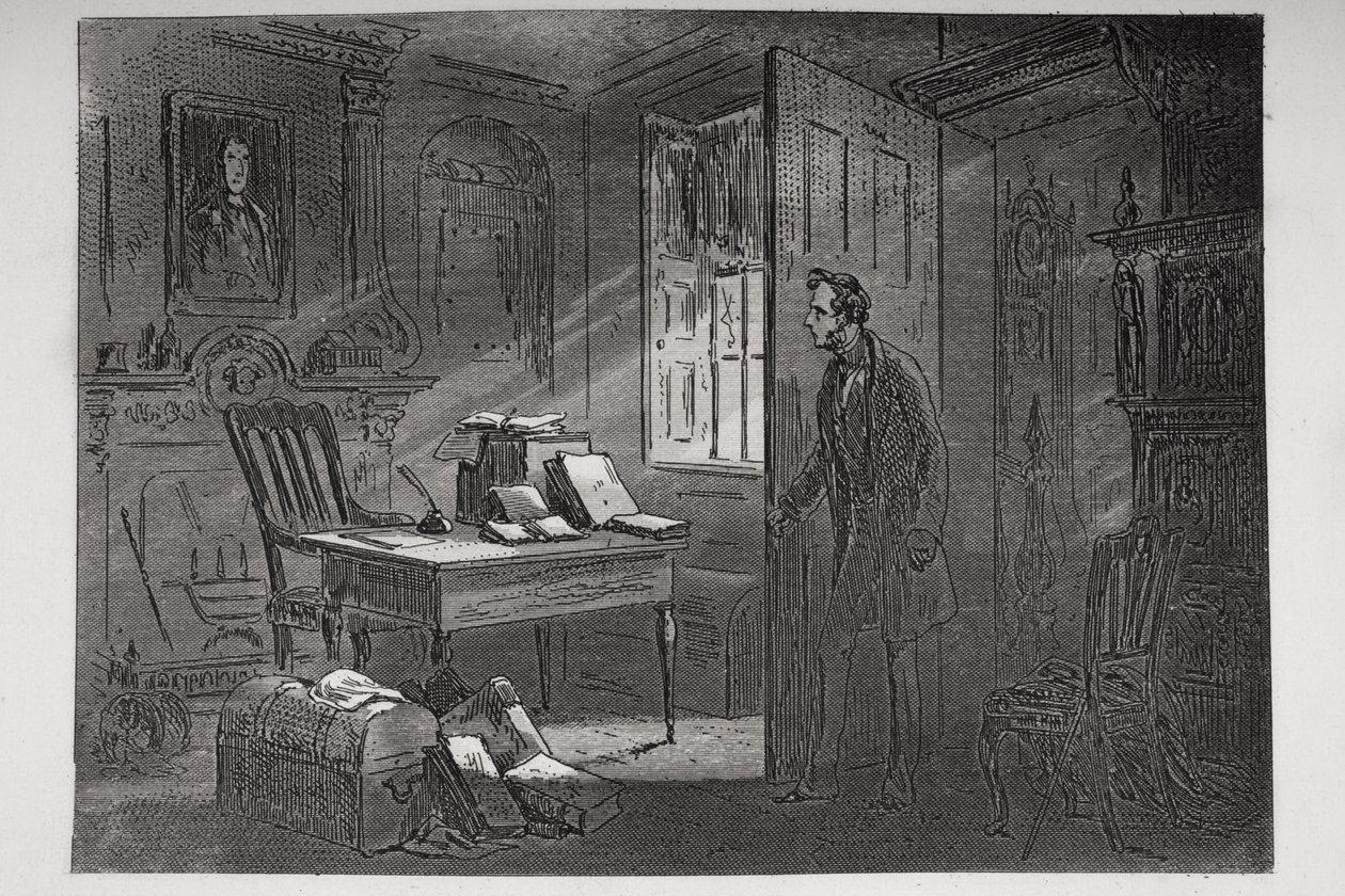 The Room with the Portrait, illustration from 