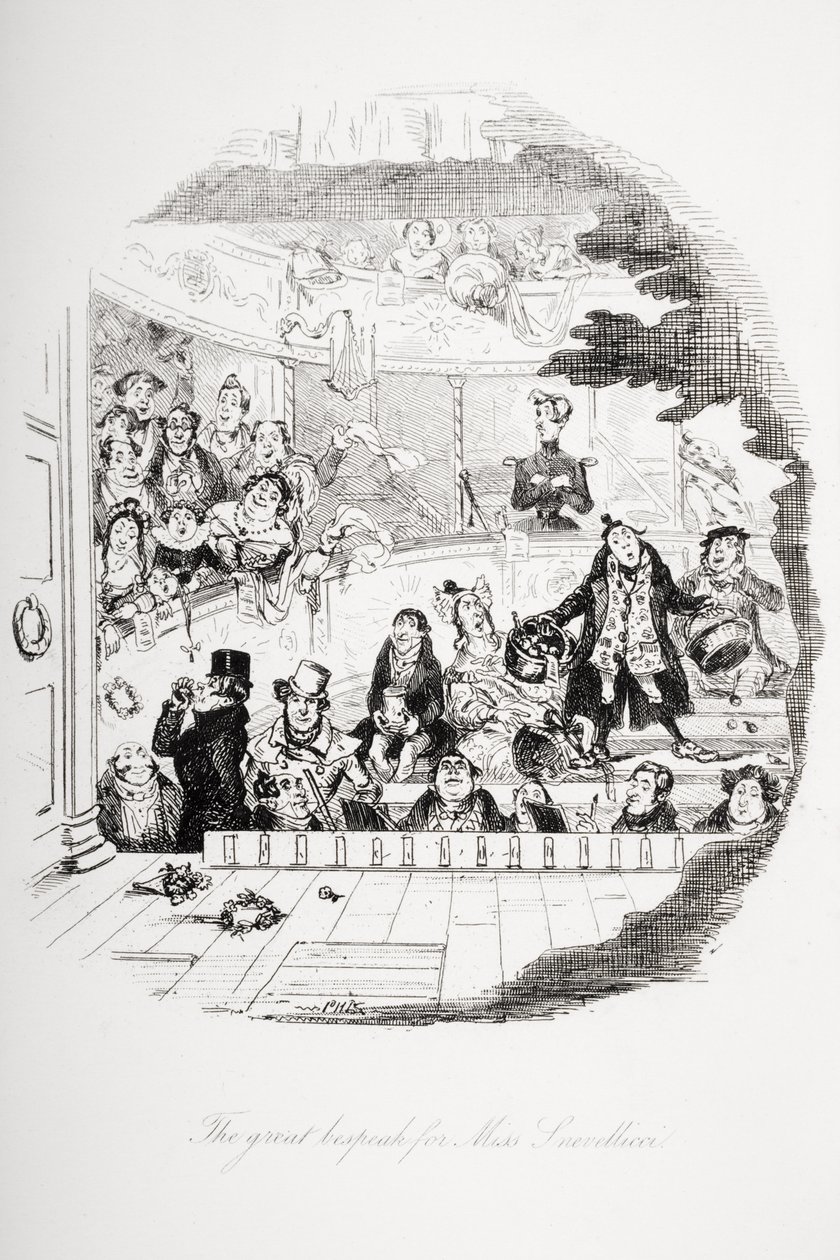 The great bespeak for Miss Snevellicci, illustration from 