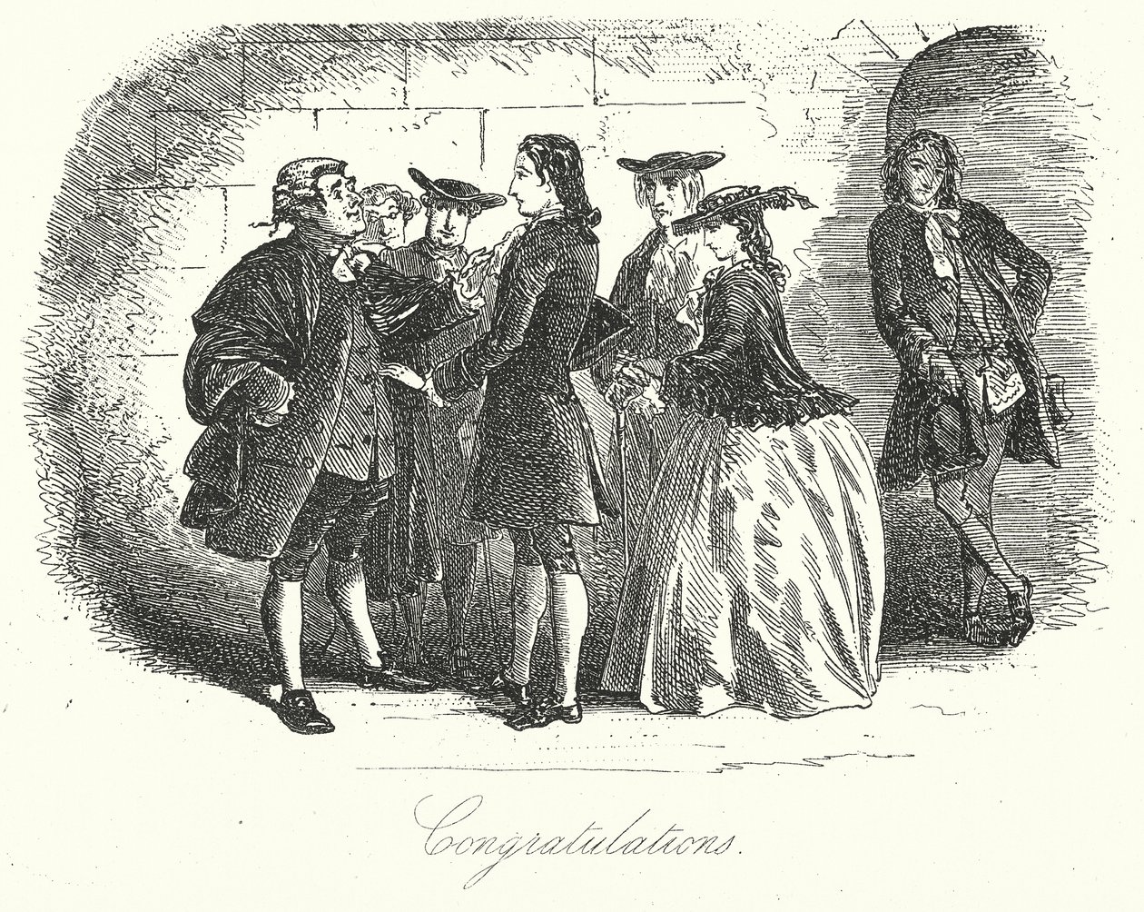 Congratulations by Hablot Knight (1815-92) (after) Browne