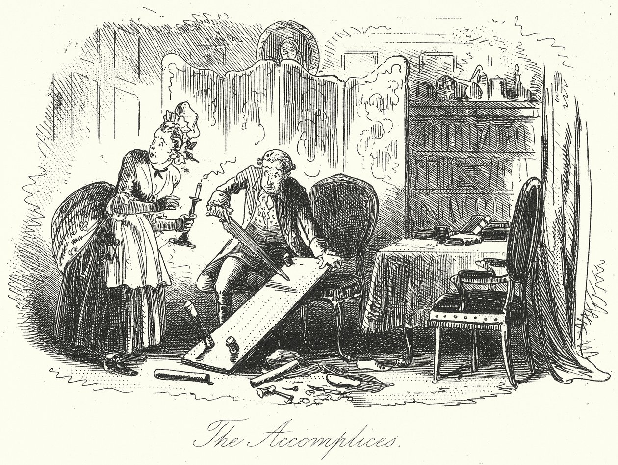 The Accomplices by Hablot Knight (1815-92) (after) Browne