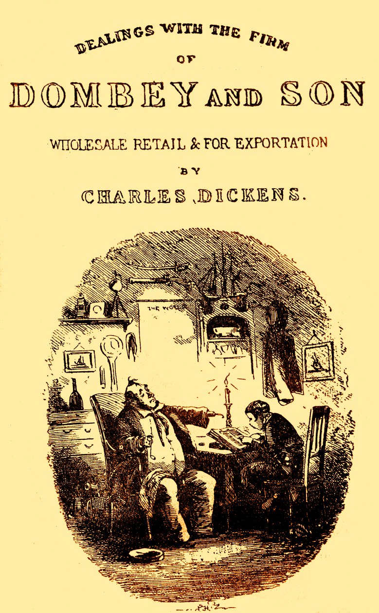 Dombey & Son Title Page by Hablot Knight Browne