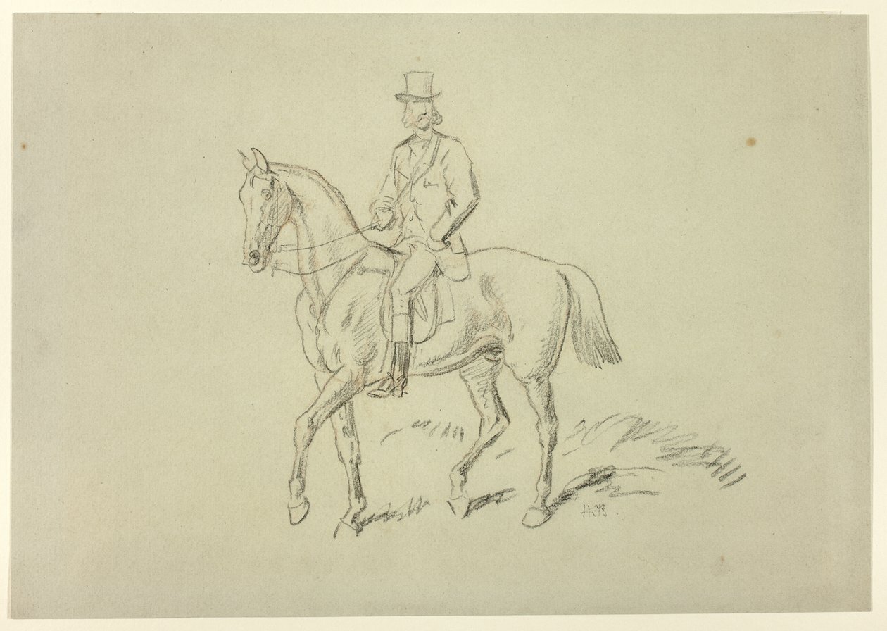 Horseman by Hablot Knight Browne
