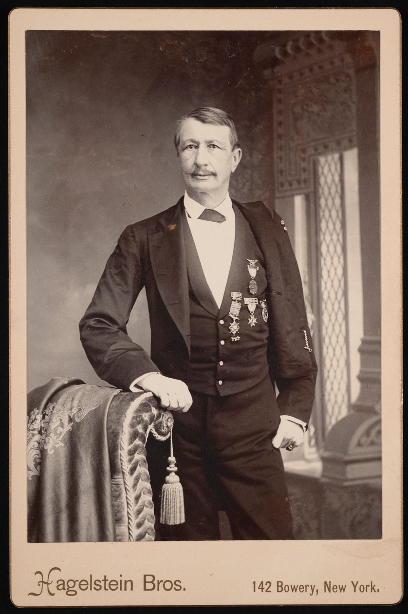 Portrait of John Watts De Peyster, 1821-1907, Before 1896 by Hagelstein Bros