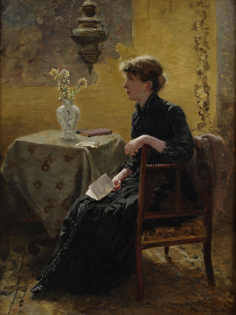 Lady in Black by Hamilton Hamilton