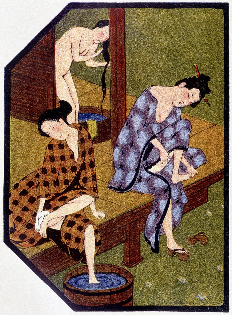 Les Jeunes japonaises au bain - in 