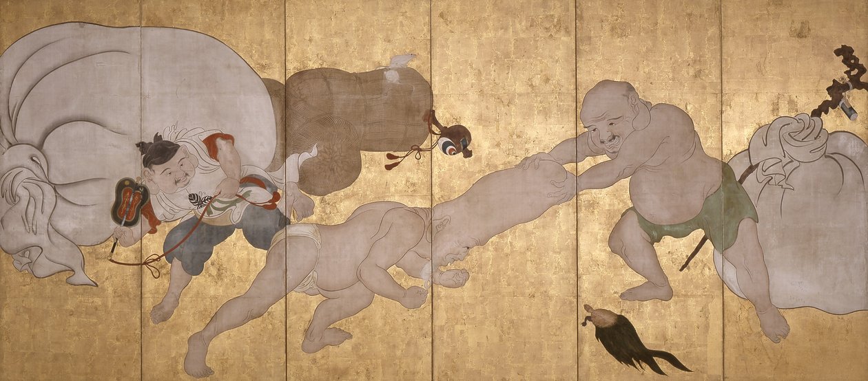 Seven Gods Of Good Fortune by Hanabusa Itcho