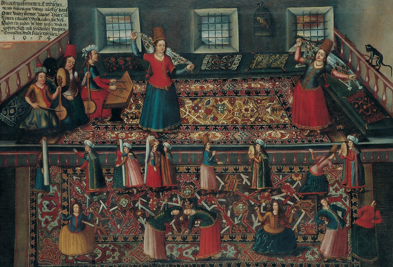 A Scene from the Turkish Harem by Hans Gemminger