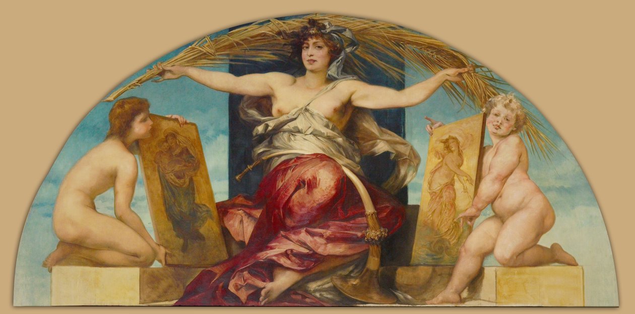 Allegory of Religious and Profane Painting by Hans Makart