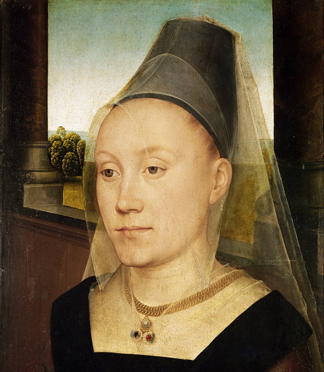 Barbara de Vlaenderberch (detail) by Hans Memling