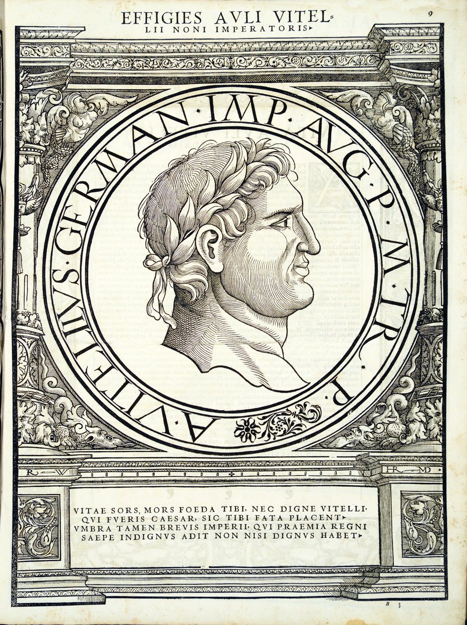 Aulus Vitellius, Illustration from 'Imperatorum Romanorum Omnium ...