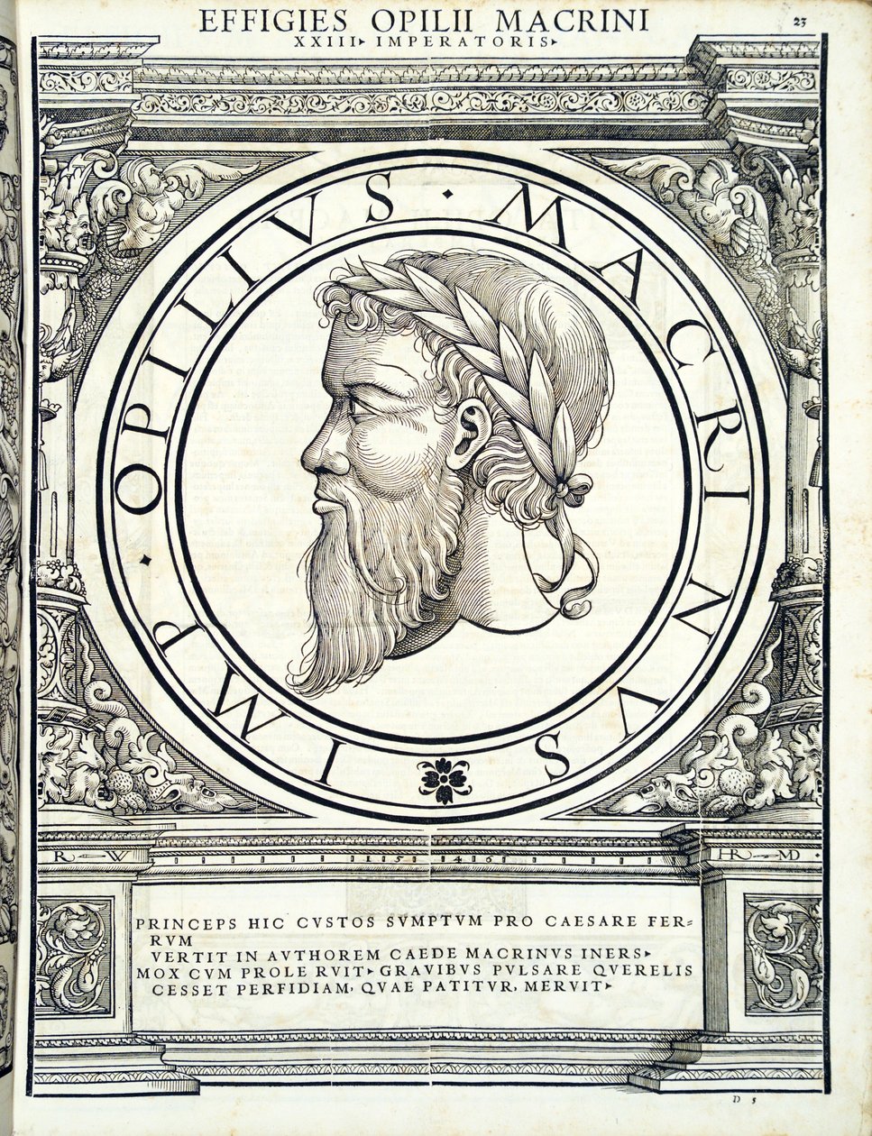 Opilius Macrinus, illustration from 
