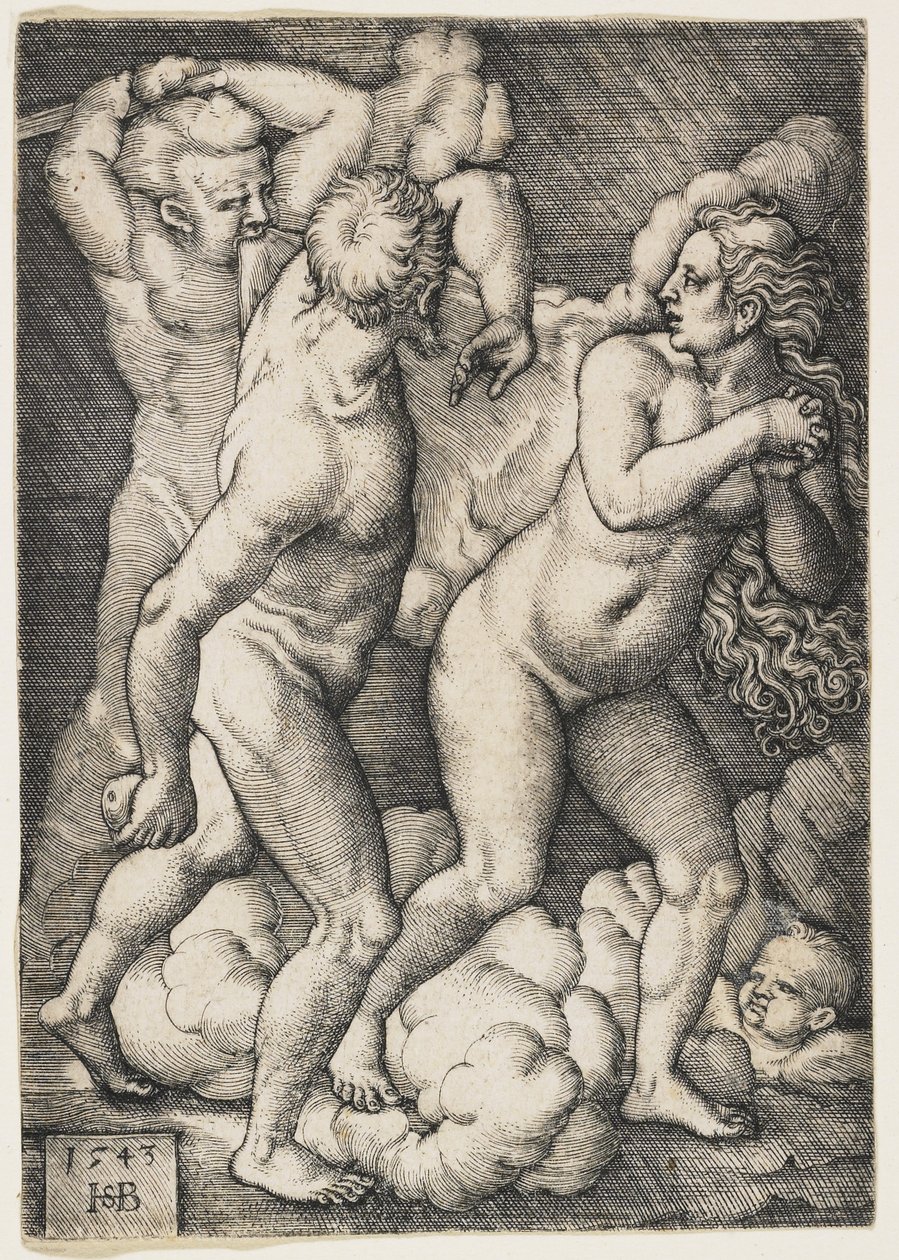 The Expulsion From Paradise by Hans Sebald Beham