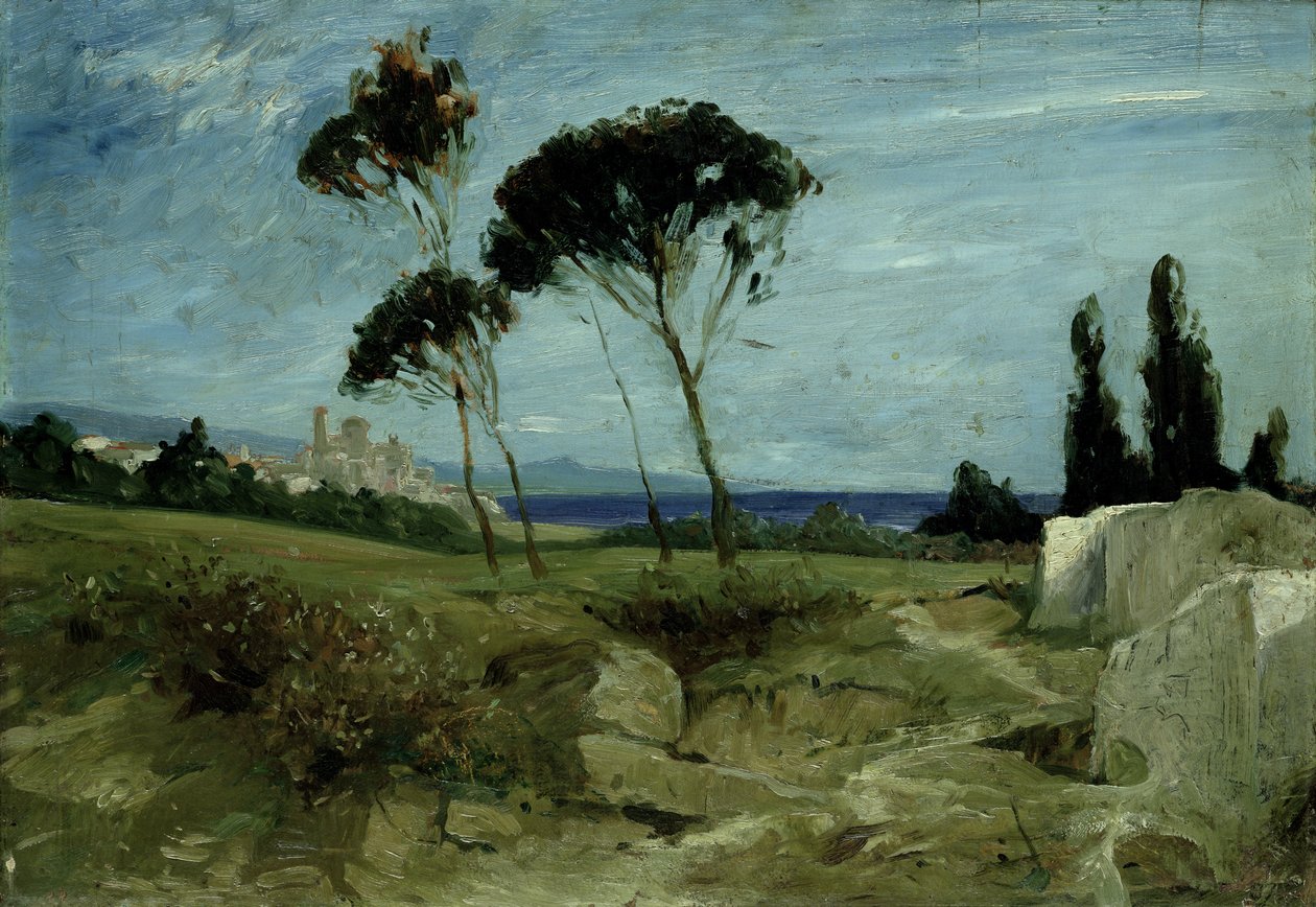 Landscape at Nettuno, 1887 by Hans Speckter