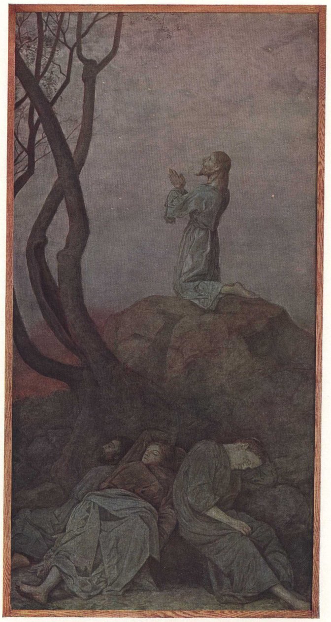 Christ on the Mount of Olives by Hans Thoma