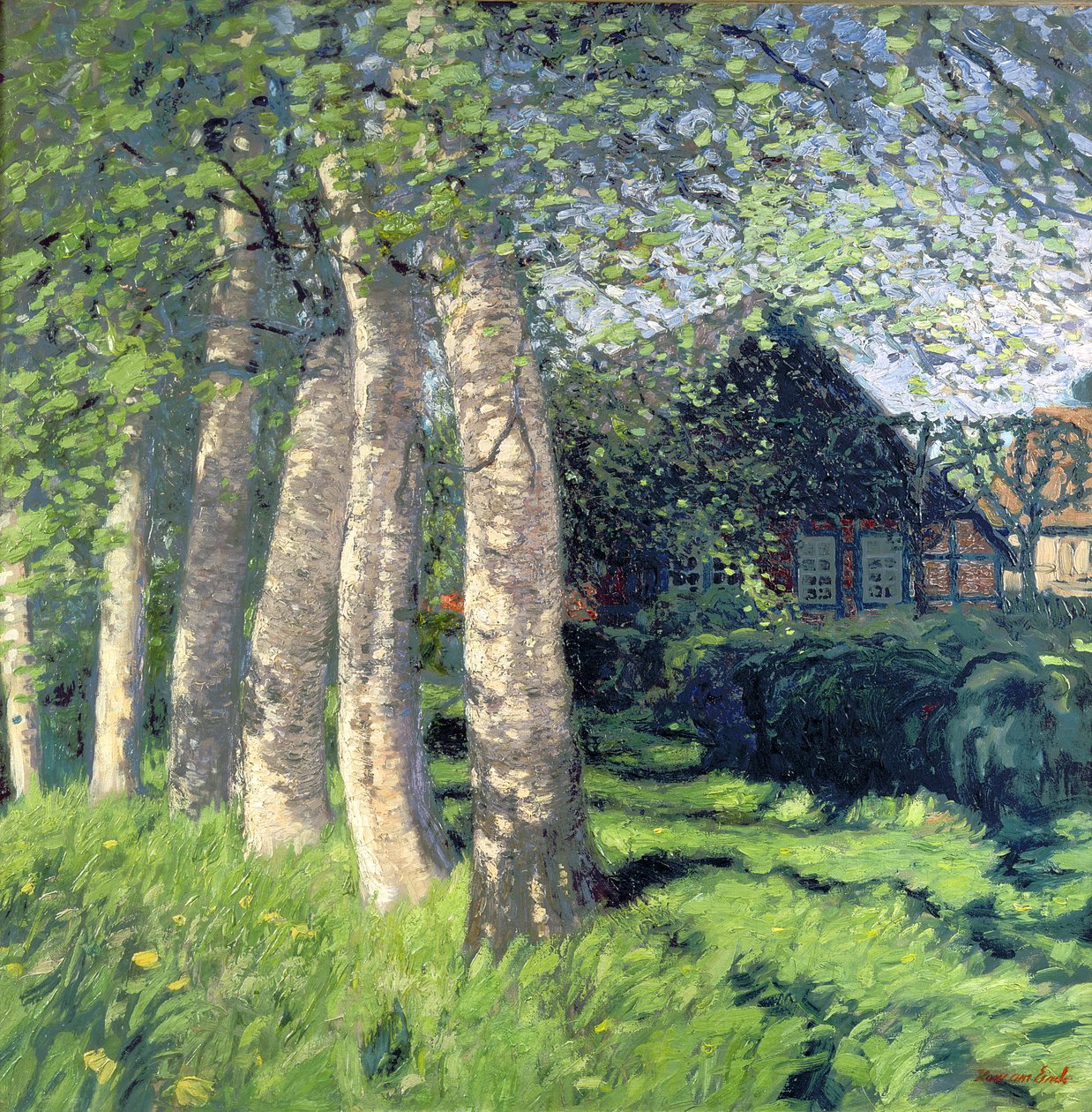 Spring in Worpswede by Hans am Ende