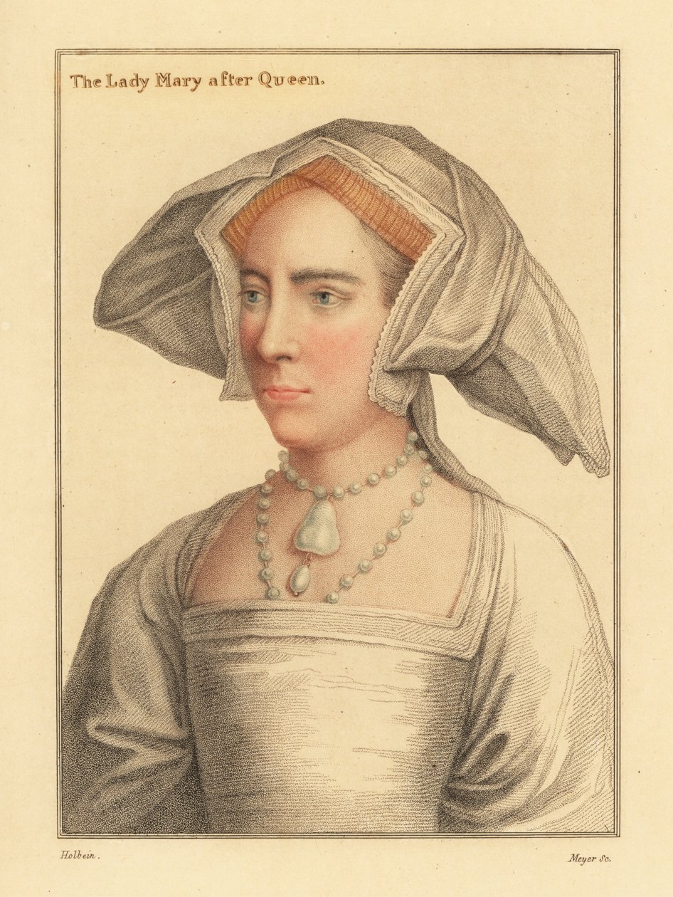 Lady Mary, daughter of King Henry VIII. by Hans (after) Holbein the Younger