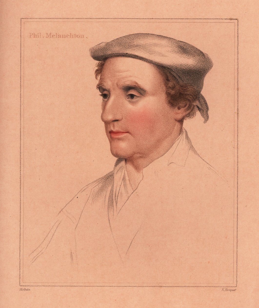 Philip Melanchton or unidentified man by Hans (after) Holbein the Younger