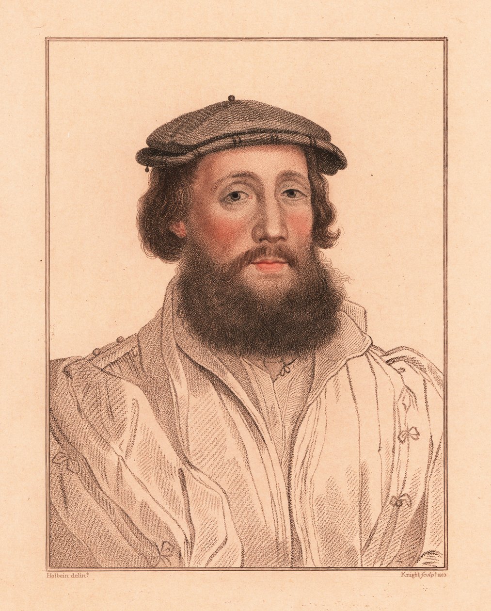 Portrait of an unknown man, court of King Henry VIII by Hans (after) Holbein the Younger