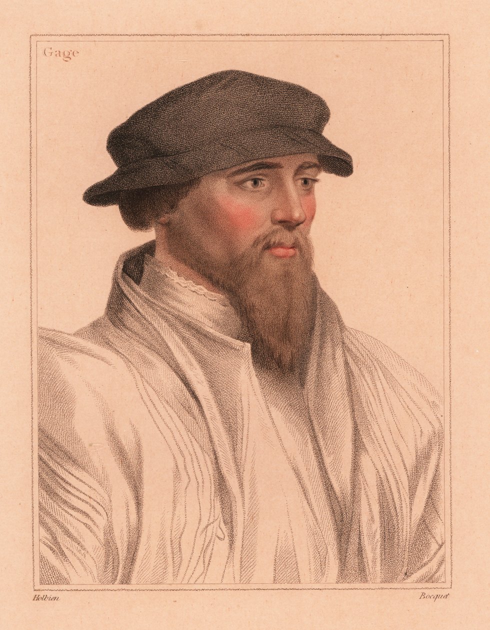 Sir John Gage, English courtier and politician by Hans (after) Holbein the Younger