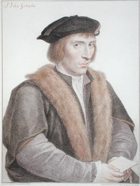 Sir John Godsalve, engraved by Francesco Bartolozzi 1796 by Hans (after) Holbein the Younger
