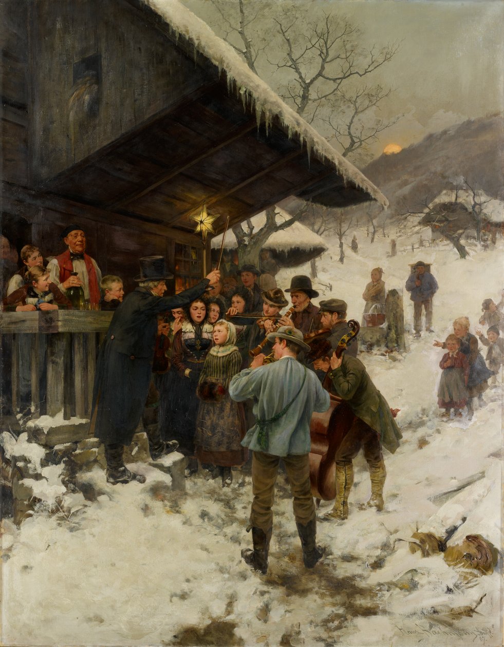 A Christmas Carol in Lucerne by Hans Bachmann
