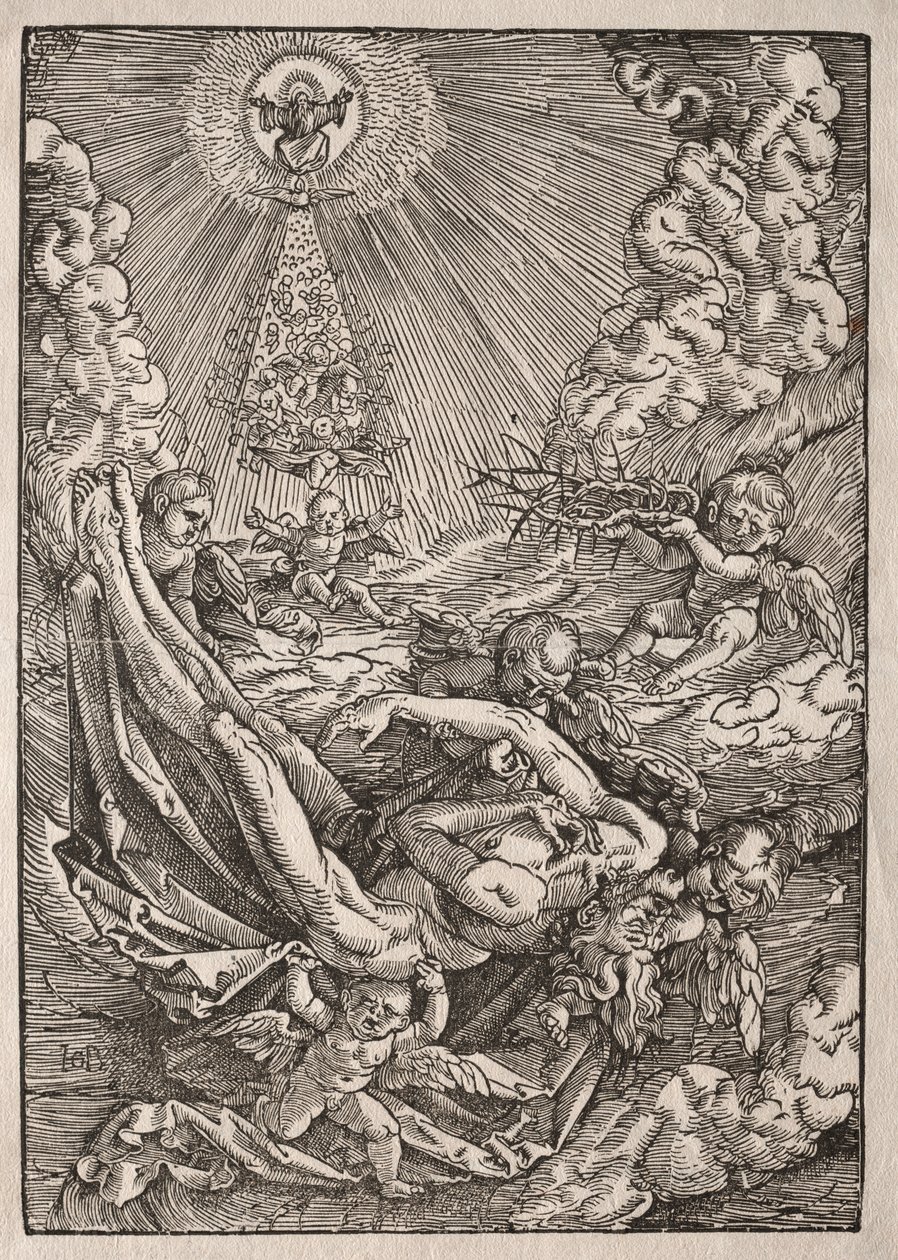 Christ Carried to Heaven by Angels by Hans Baldung