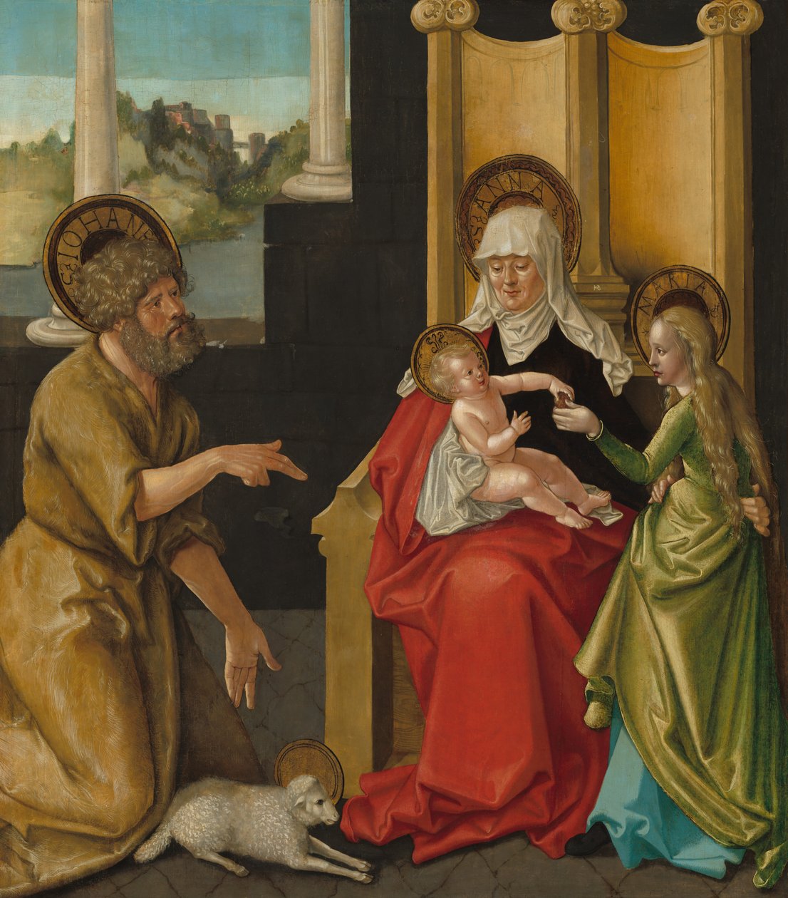 Saint Anne with the Christ Child, the Virgin, and Saint John the Baptist by Hans Baldung