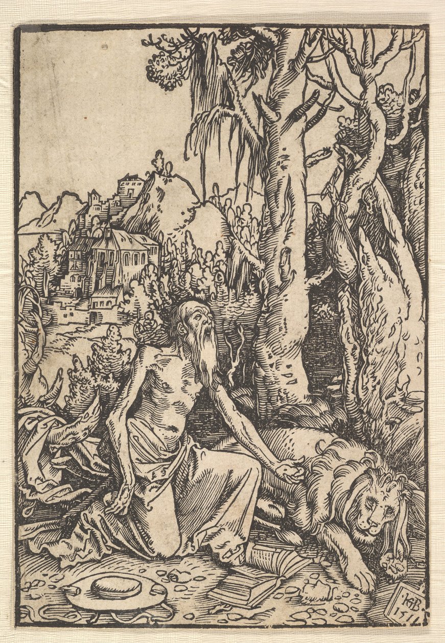 St. Jerome in the Desert by Hans Baldung