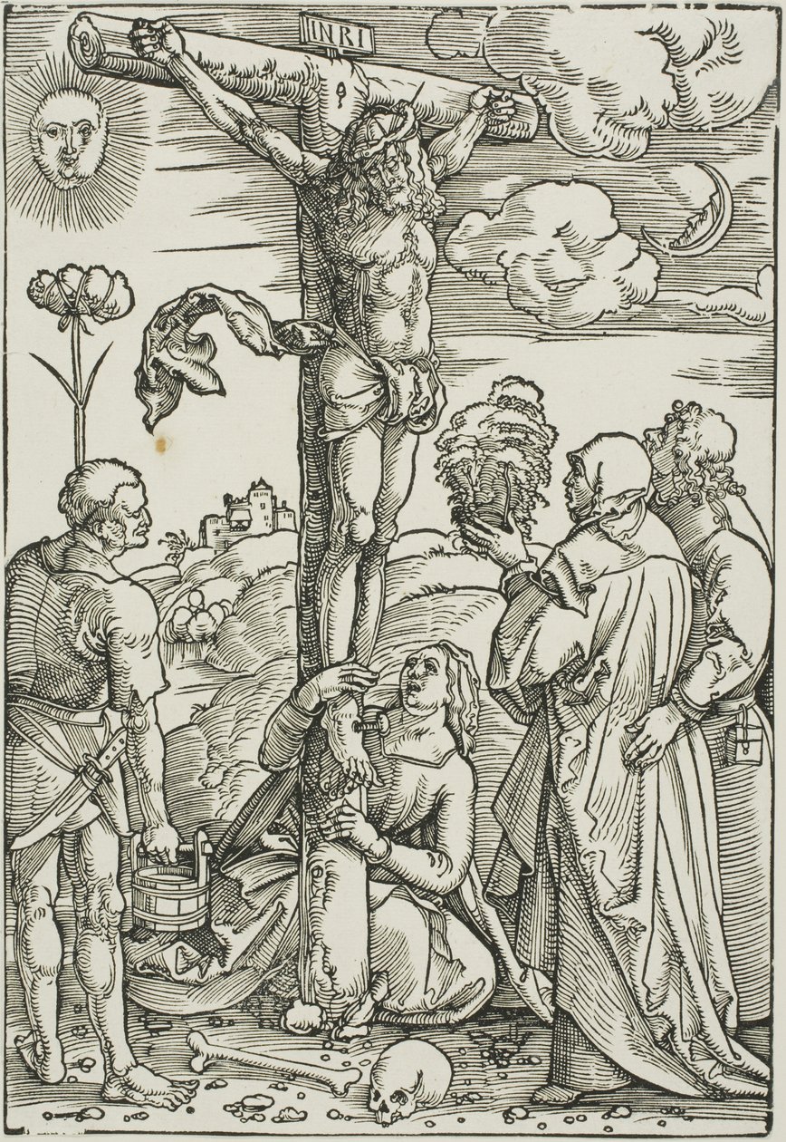 Christ on the Cross with Mary, John, the Magdalen, and Stephen by Hans Baldung Grien