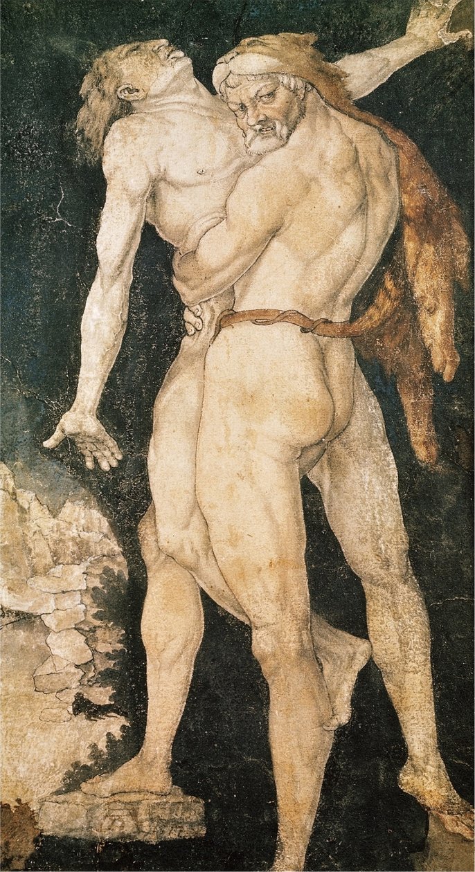 Heracles and Antaeus by Hans Baldung Grien
