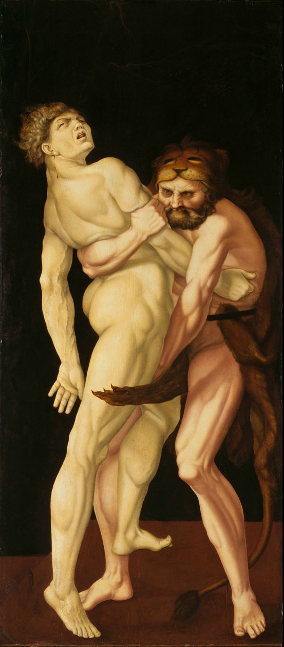 Heracles and Antaeus by Hans Baldung Grien