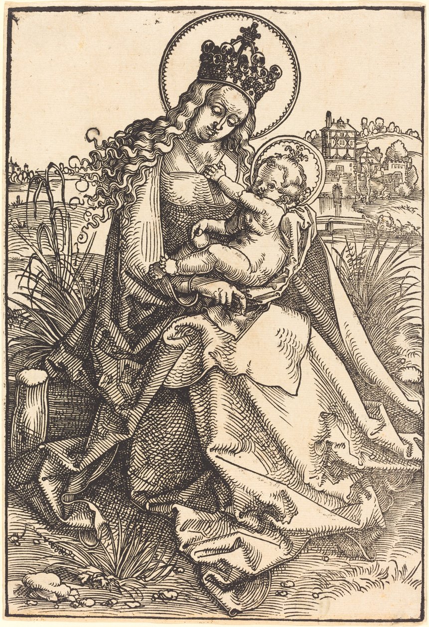 Madonna and Child on the Grassy Bank by Hans Baldung Grien