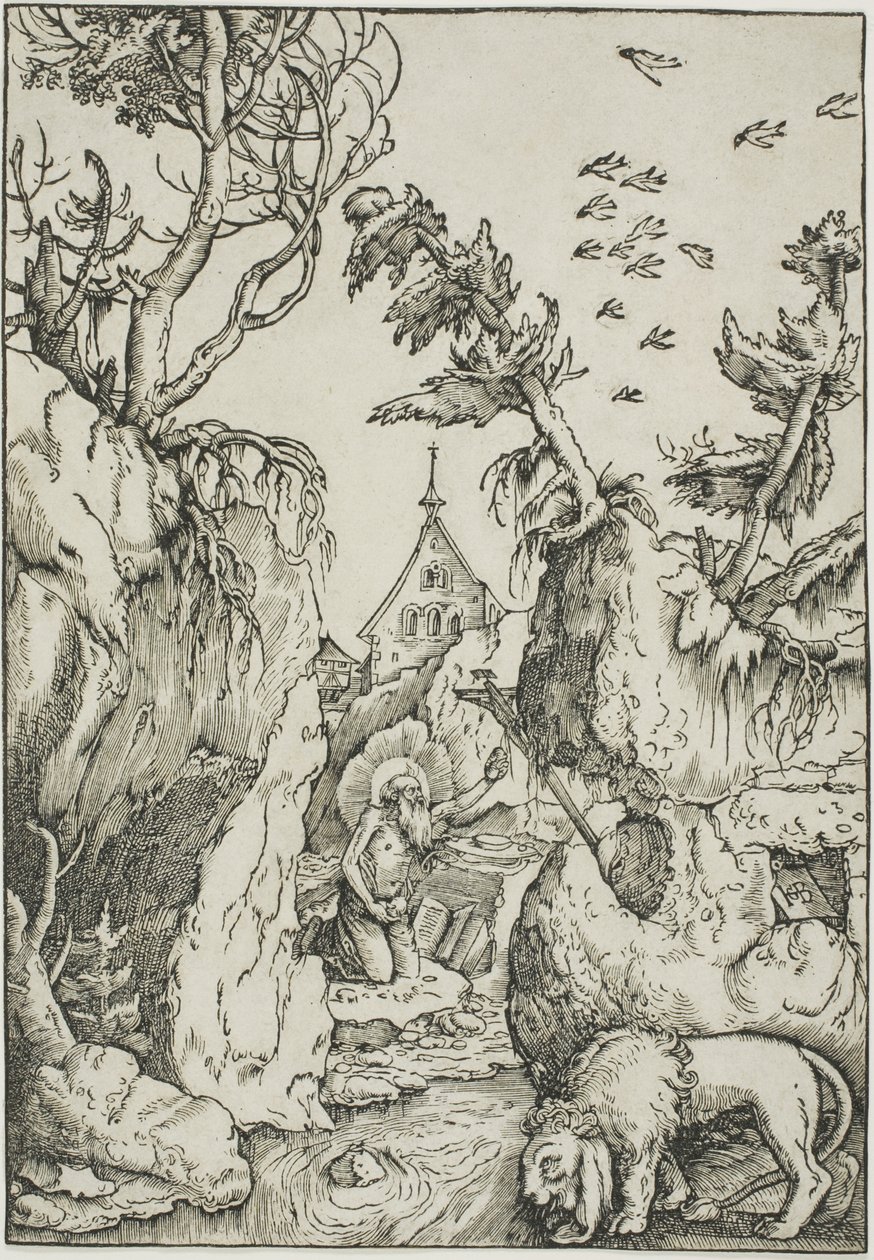 Saint Jerome in the Wilderness by Hans Baldung Grien