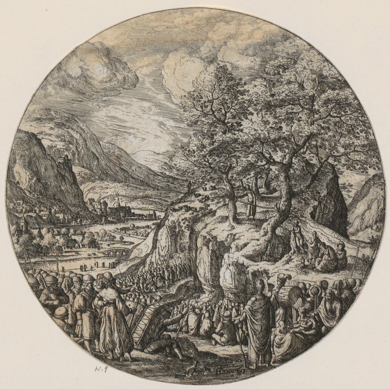 John the Baptist Preaching in the Wilderness by Hans Bol
