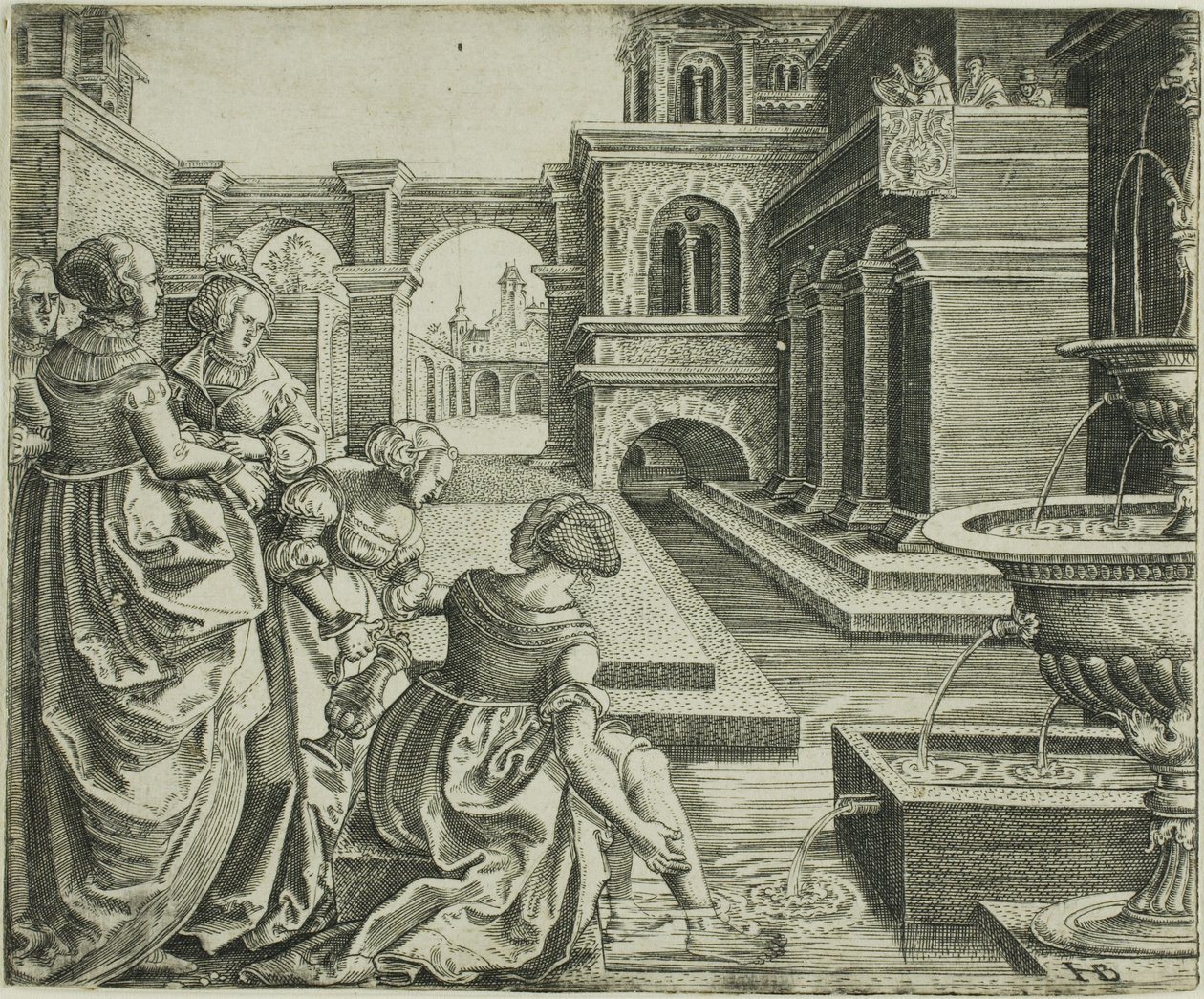 David and Bathsheba by Hans Brosamer