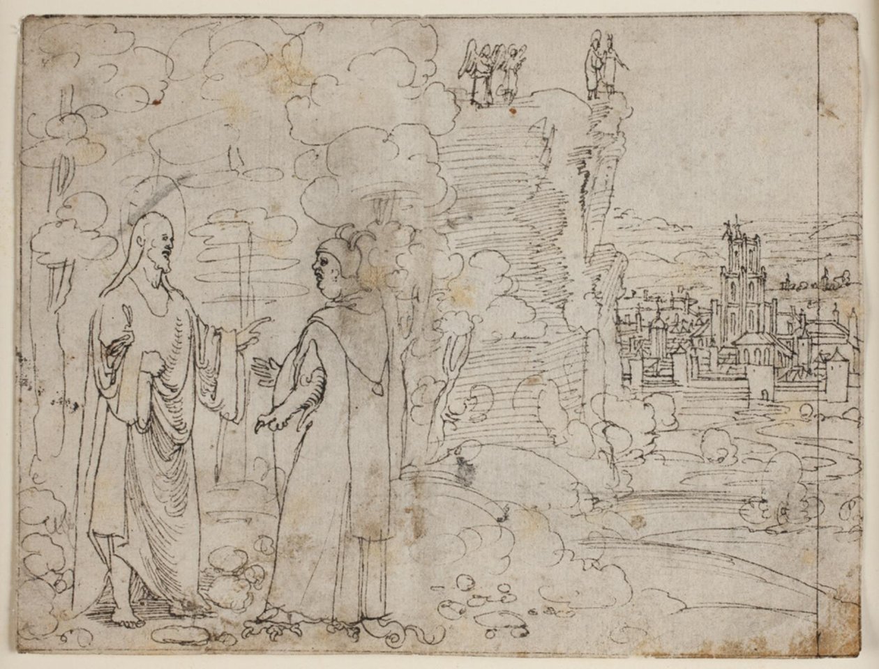 Christ Tempted by the Devil During His Stay in the Desert by Hans Brosamer