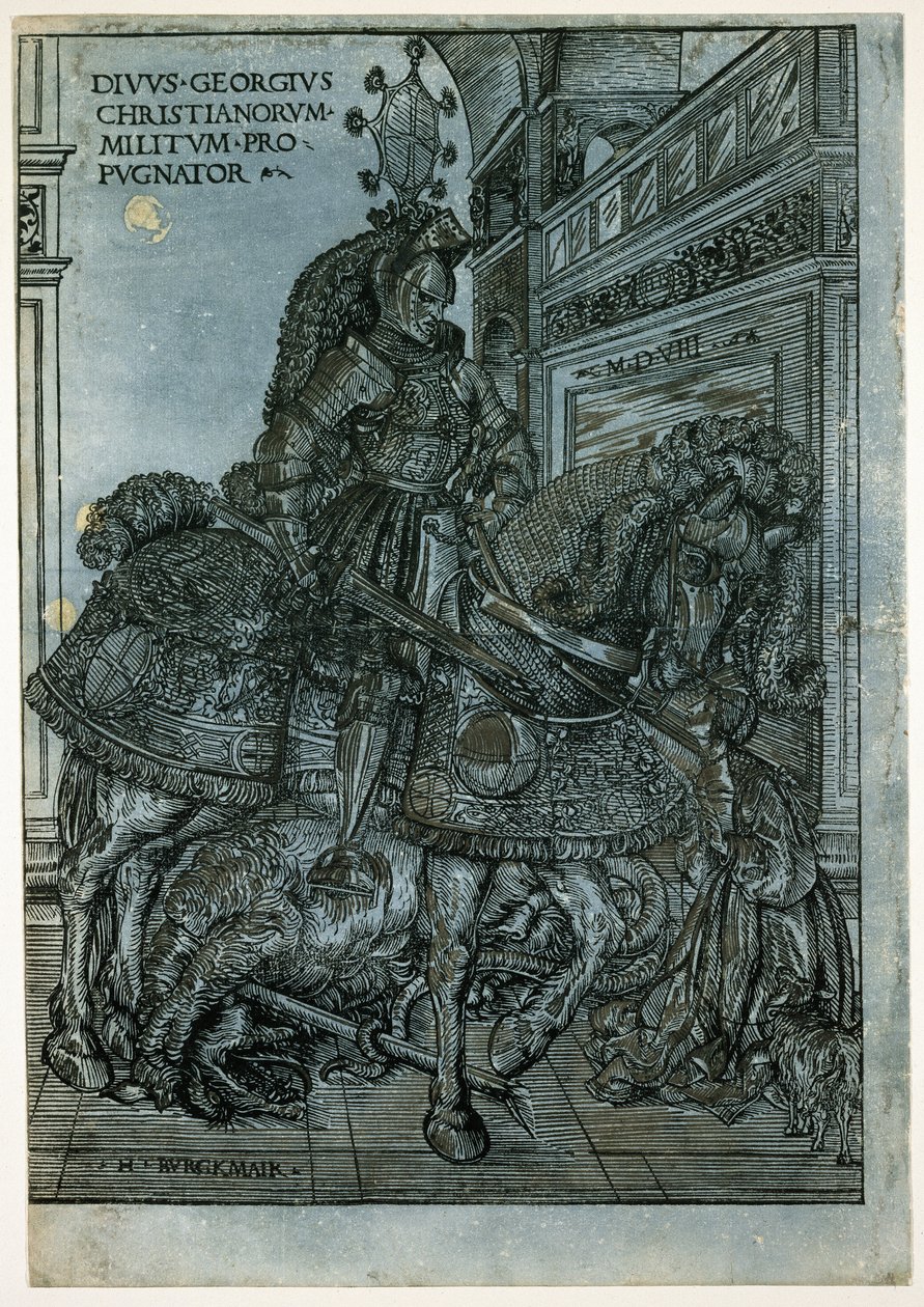 St George on Horseback by Hans Burgkmair