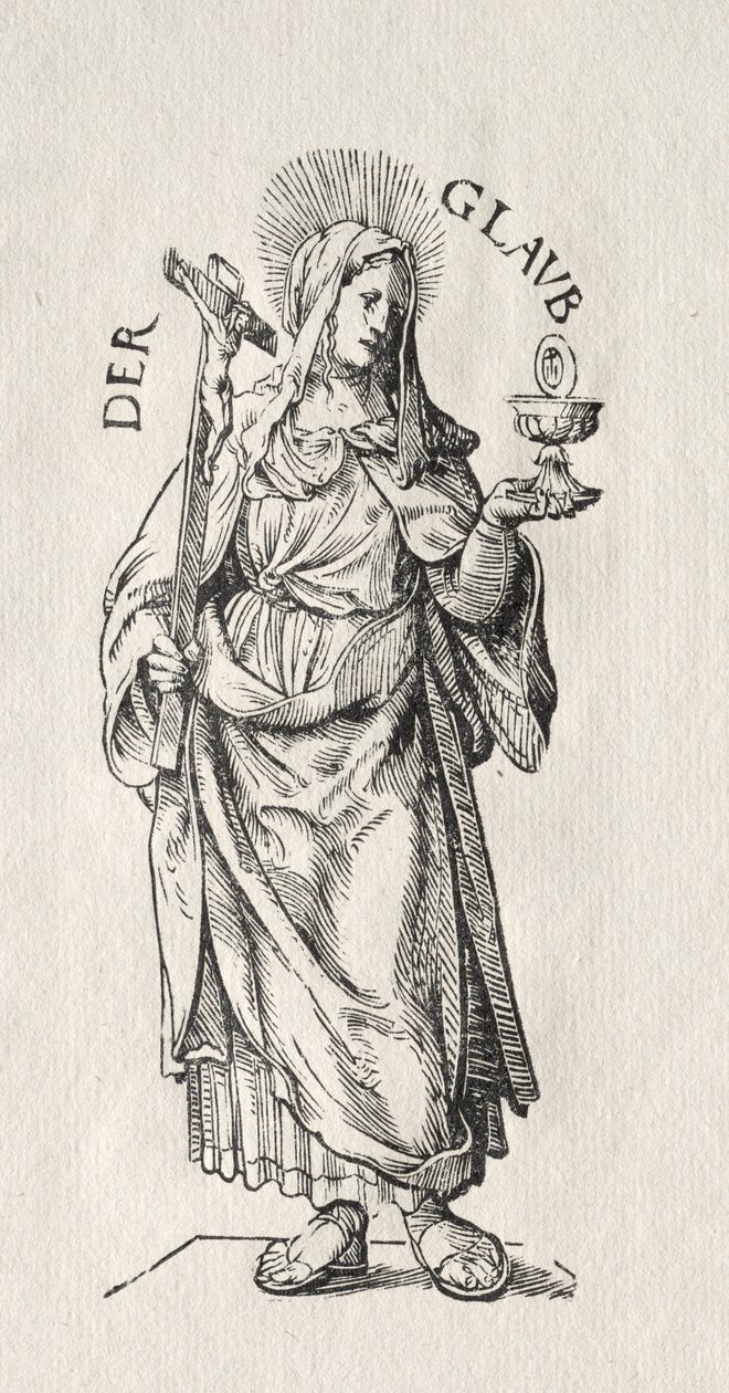 The Seven Virtues: Faith by Hans Burgkmair