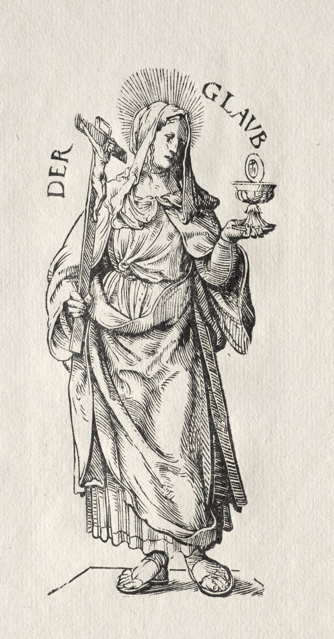 The Seven Virtues: Faith by Hans Burgkmair