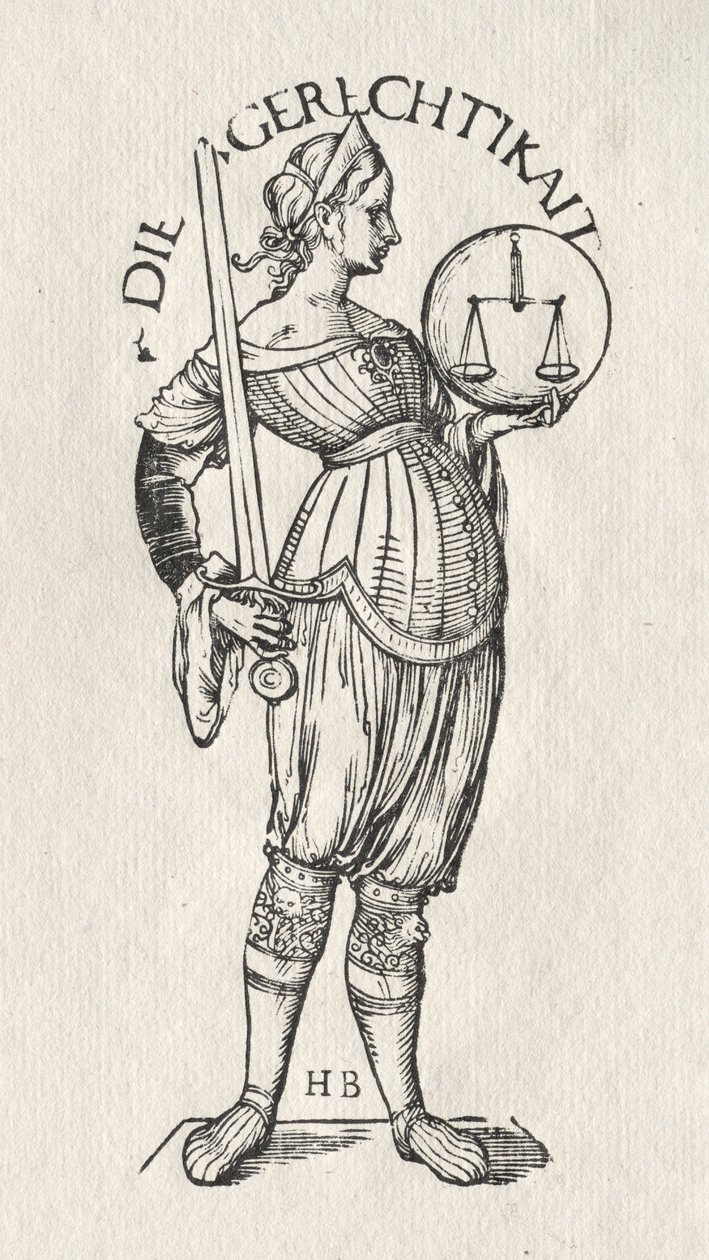 The Seven Virtues: Justice by Hans Burgkmair