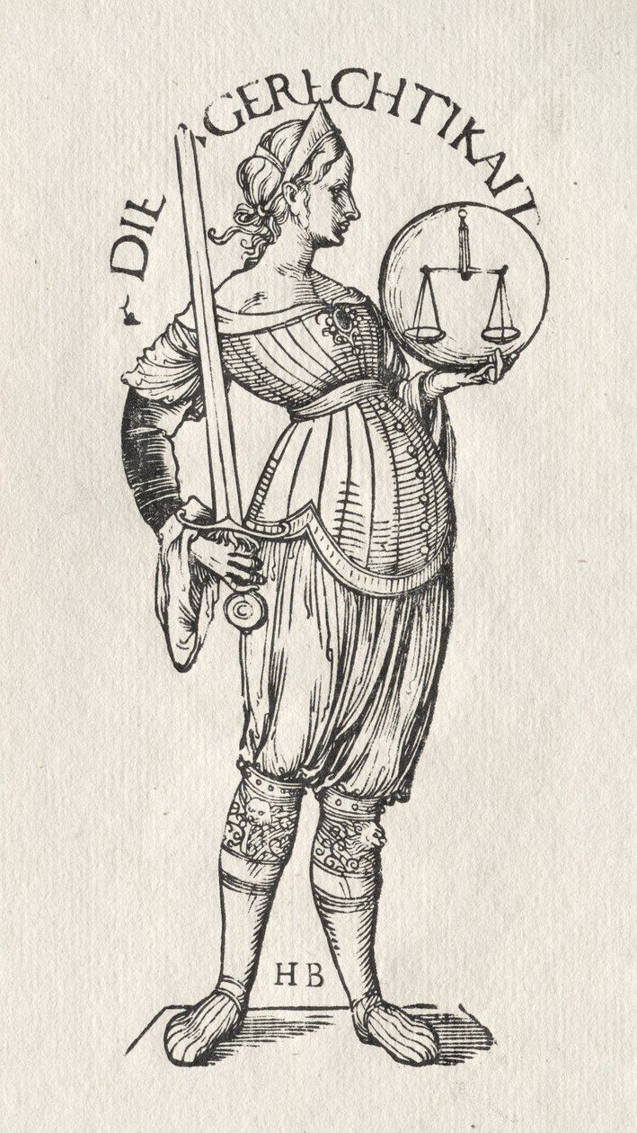 The Seven Virtues: Justice by Hans Burgkmair